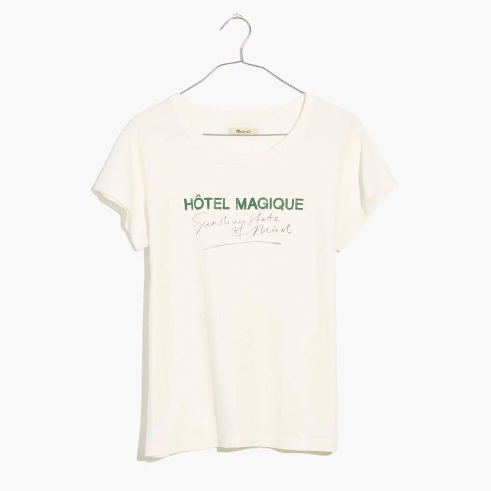 NWT Madewell x Hôtel Magique Size S Sunshine State of Mind Perfect Vintage Tee